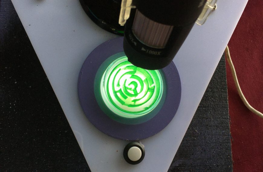 USB Microscope + 3d Printed Labyrinth + OpenCV￼￼